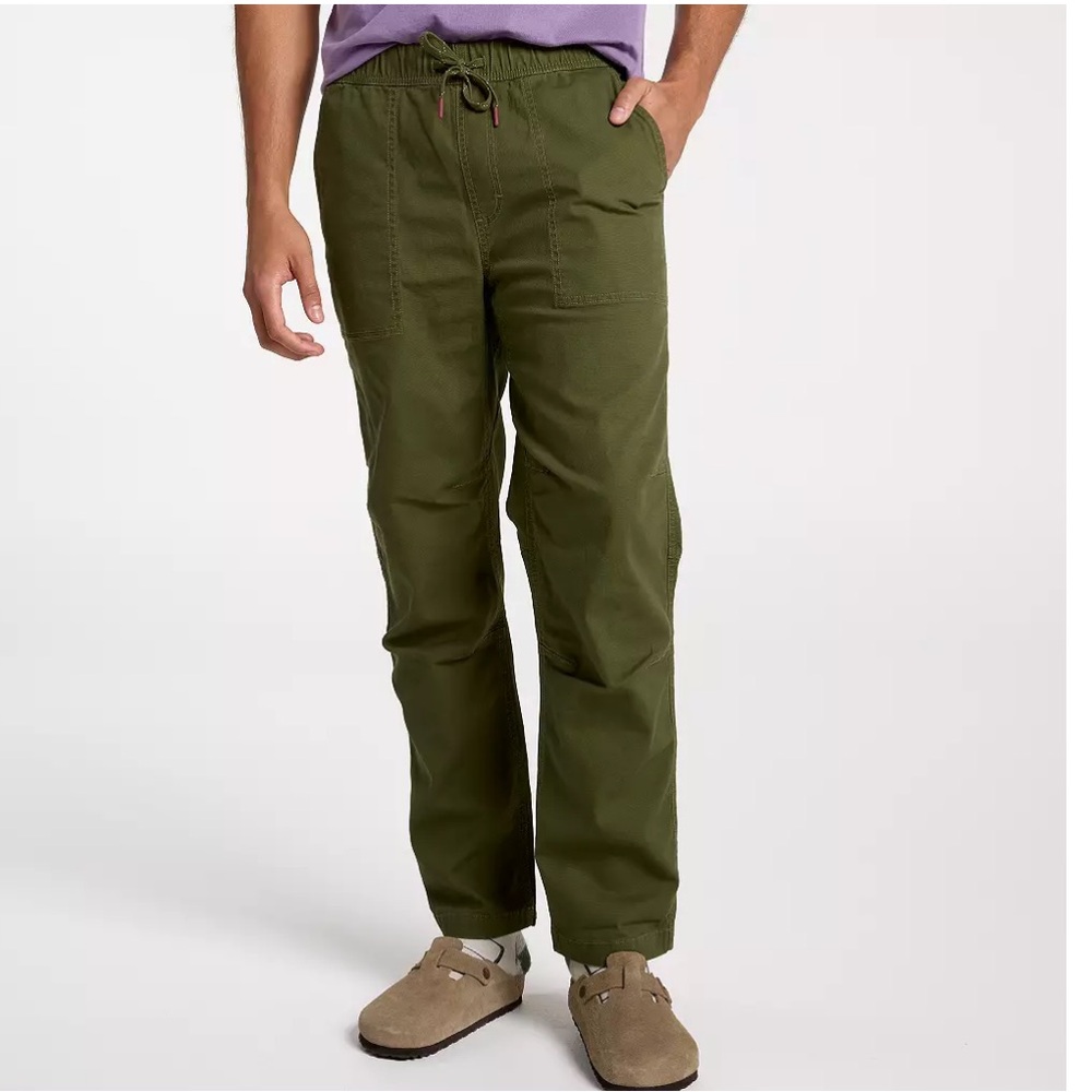 Alpine Design Men's‎ Hike Pants Mens Cargo Olive Green Elastic Waist Large